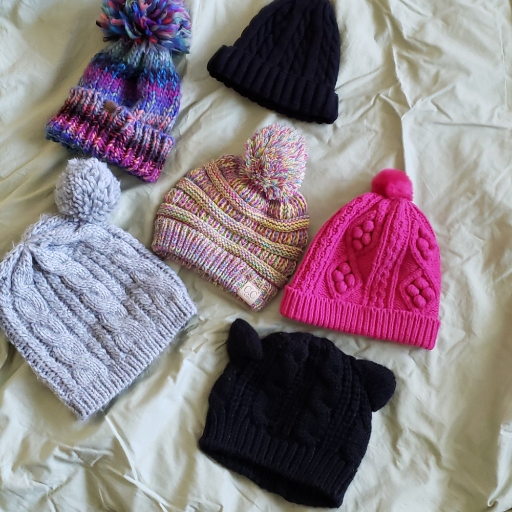 6 beanies for baby/ kids
